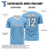 Custom Blue Diamond Team Soccer Jersey